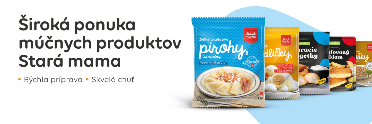 Široká ponuka múčnych produktov Stará mama