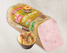 Zlatá dusená šunka