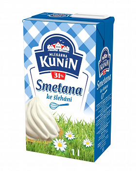 Smotana 31% 1 l - KUNIN