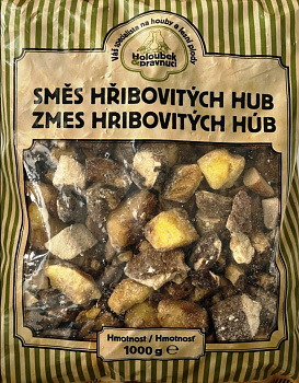 Zmes hríbovitých (lesných) húb - kocky 1kg