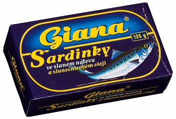 Sardinky v rastlinnom oleji 125g Giana