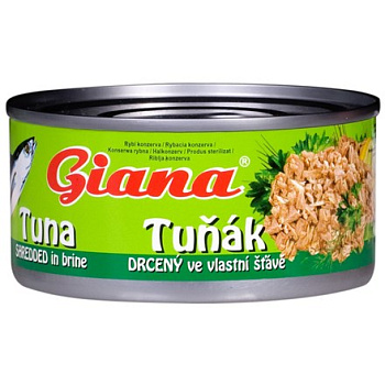 Tuniak vo vlastnej šťave drvený 170g Giana