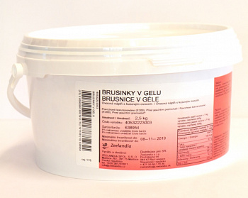 Brusnice v géli 3,5 kg Zeelandia