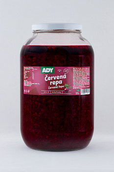 Červená repa kocky 3,5kg sklo Ady