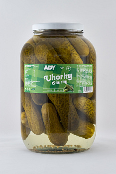 Uhorky 6 - 9 cm 3,5kg sklo Ady