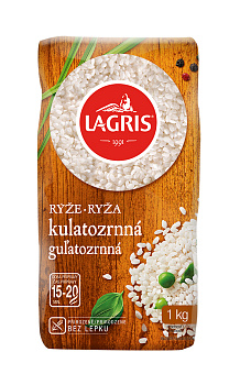 Ryža guľatozrnná obyčajná 1kg Lagris