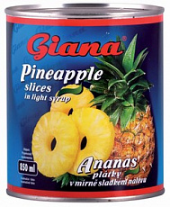 Ananás plátky 565g
