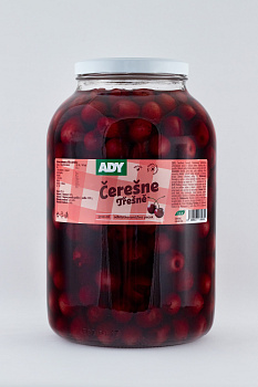Čerešňový kompót odkôstkovaný 3,6kg sklo Ady