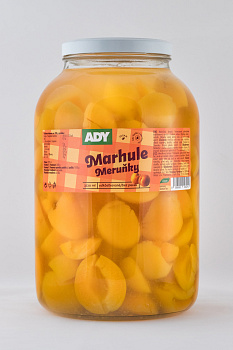 Marhuľový kompót 3,5kg sklo Ady