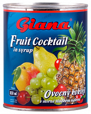 Ovocný koktail v sirupe 850g Giana