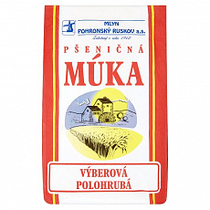 Polohrubá pšeničná múka výberová 1kg Mlyn Pohronský Ruskov