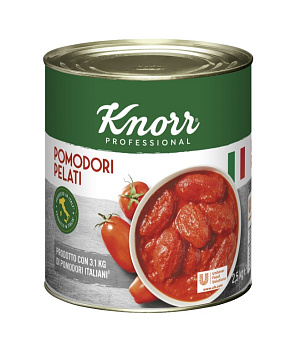 Paradajky celé lúpané 2,5kg Knorr