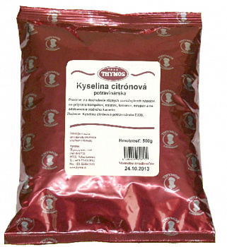 Kyselina citrónová 500g Thymos