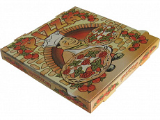 Krabica na pizzu z vlnitej lepenky 32x32x3cm