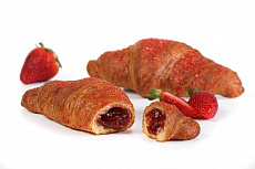 Croissant s jahodovou náplňou 95g
