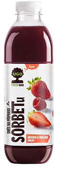 UGO 750ml sorbet červený (jahoda, malina)