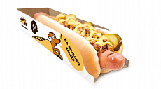 Krabička na Hot Dog malá s logom BjK