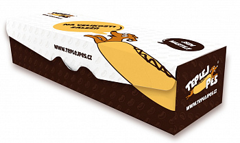Krabička na Hot Dog veľká BjK s logom