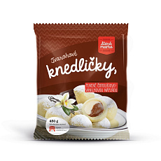 Tvarohové knedličky plnené čokoládovo-vanilkovou náplňou 450g