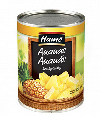 Ananás kocky 565g Hamé