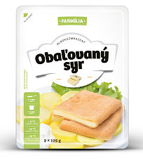 Obaľovaný Eidam Farmília 2x125g