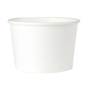 Miska okrúhla na polievku biela 350ml/ BIO