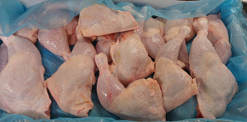 Kuracie štvrte zadné s kožou cca 10kg kartón