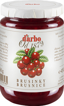 Brusnicový džem 450g DARBO