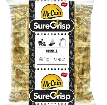 Hranolky SureCrisp vlnky 2,5kg McCain