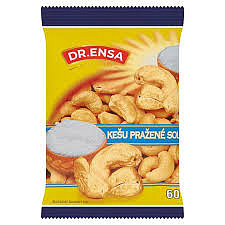 Kešu pražené solené 60g Ensa