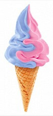 Cornetto Soft dúhová (BubbleGum)