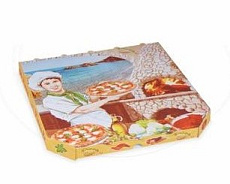 Krabica na pizzu z vlnitej lepenky 33x33x3cm