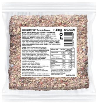 Lentilky drvené 400g Orion