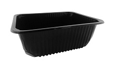 Miska jednodielna čierna 227x178x100mm VB