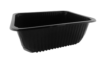 Miska jednodielna čierna 227x178x100mm VB