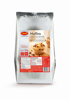 Muffiny s kúskami čokolády a vanilkovou arómou