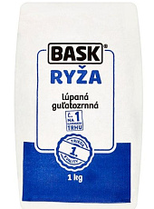 Ryža guľatozrnná 1kg BASK