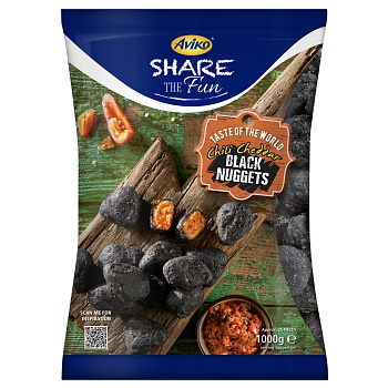 Cheddarové nugetky pikantné 1kg AVIKO (uhlíky)