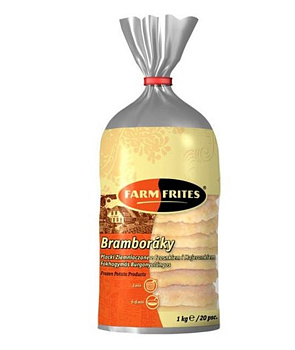Zemiakové placky cesnak - majoránka 1kg Farm Frites