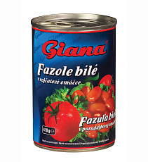 Biela fazuľa v paradajkovej omáčke 410g Giana