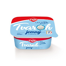 Tvaroh jemný hrudkovitý 250g Rajo