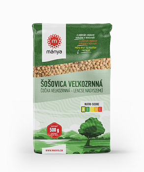 Šošovica veľkozrnná zelená 500g Mánya