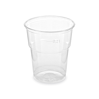 Pohár číry 200ml Ø78mm s ryskou