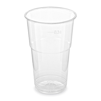 Pohár číry 300ml Ø78mm s ryskou