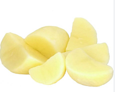 Zemiaky čistené surové štvrte 5 kg chladené TRB