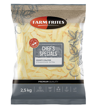 Hranolky steakové 9x18 chrumkavé 2,5kg Farm Frites