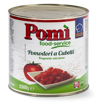 Krájané paradajky 2,5kg POMI