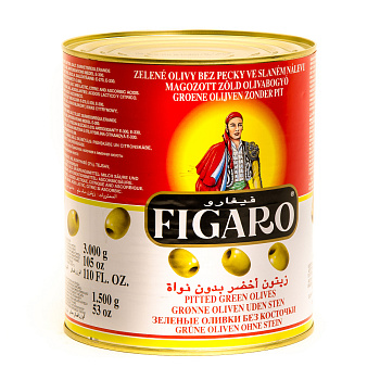 Olivy zelené bez kôstky 3kg Figaro