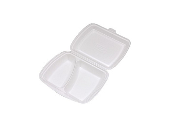 Menu box dvojdielny biely 241x207x69mm XPS