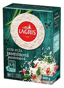 Ryža jazmínová varné vrecká 4x100g Lagris